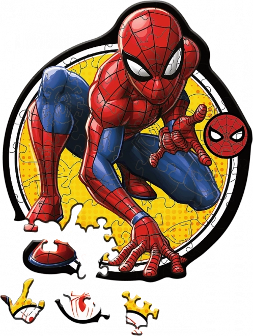 Puzzle din lemn Spiderman din seria Wood Craft Junior