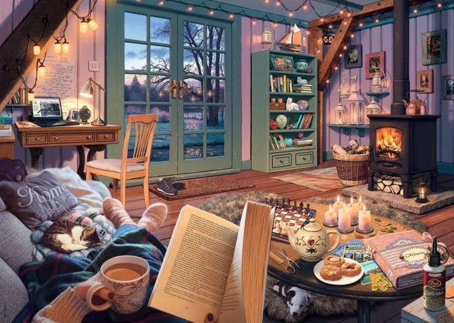 Puzzle Ravensburger Moje Refugiu: Cameră Confortabilă 1000 Piese