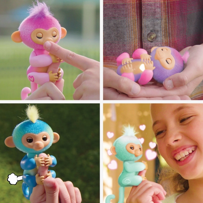 Maimuță interactivă Fingerlings roz Harmony