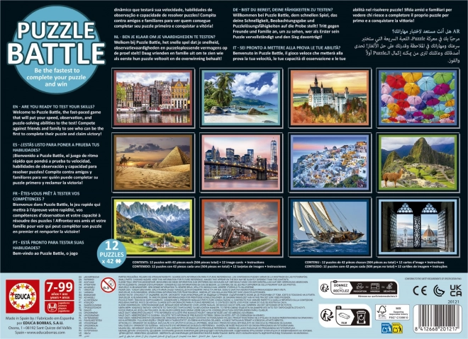 Puzzle Educa bătălia călătoriilor