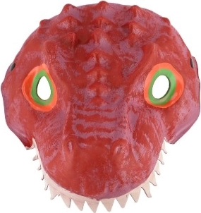 Dinozaur mască din spumă 20x19 cm diverse tipuri pentru carnaval