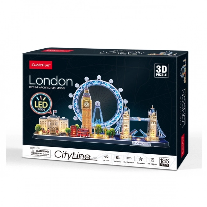 Puzzle 3D City Line Londra LED