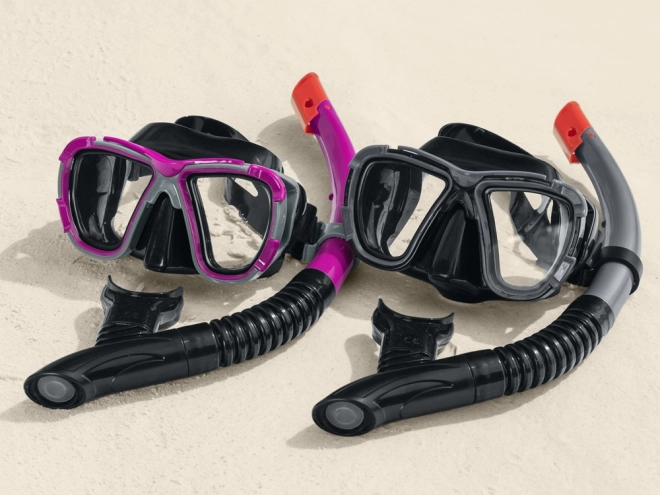 mască și snorkel pentru scufundări Bestway Galapagos™ – roșie