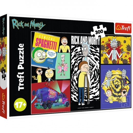 Puzzle Rick și Morty – Loc ciudat în galaxie 300 piese Trefl