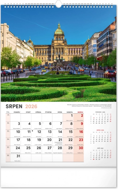 Calendar de perete Praga 2026