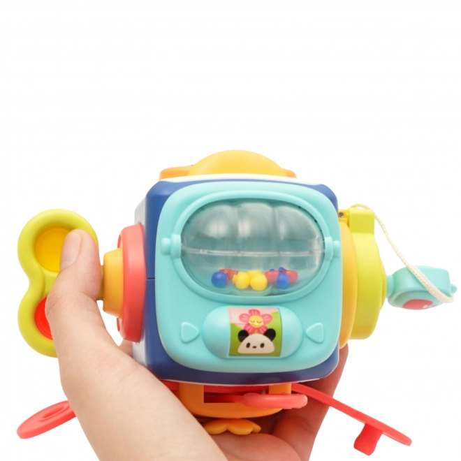 Pingwin WOOPIE educațional Montessori 6-in-1 cu bile senzoriale