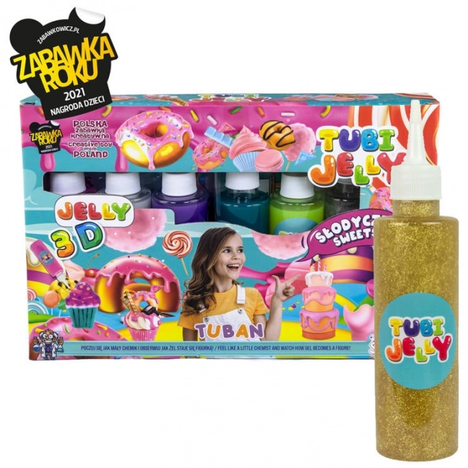 Set creativ Tubi Jelly 6 culori - dulciuri