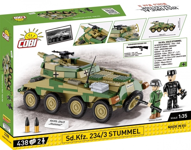 colecția istorică vehicul militar Sd.Kfz. 234/3 Stummel