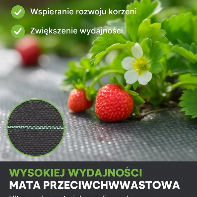 agrotextilă neagră 1,1x100m UV 135g împotriva buruienilor + ancore