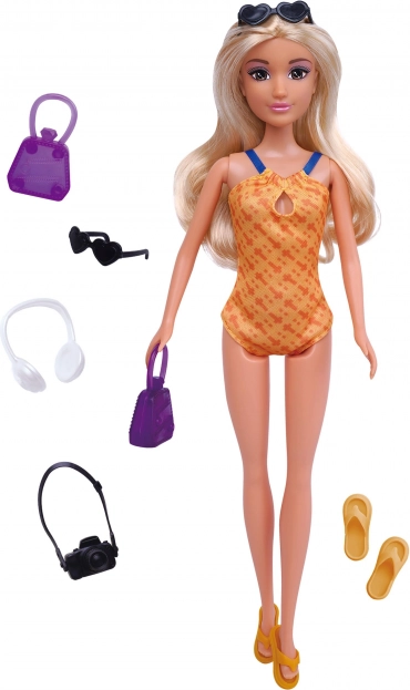 Păpușă în costum de baie cu accesorii