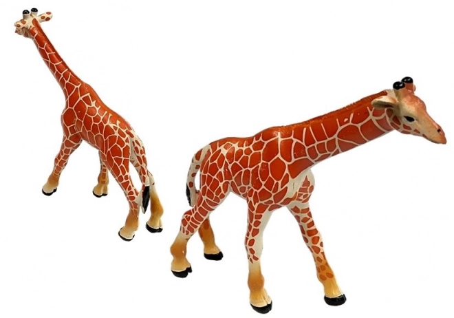 Set figurine educaționale girafe familie cu decor Africa