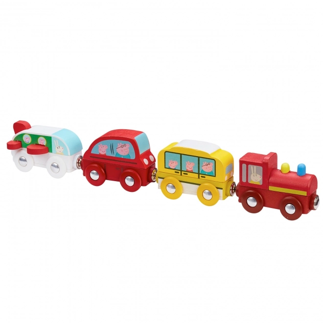 Vehicul din lemn Mini Peppa Pig Tm Toys