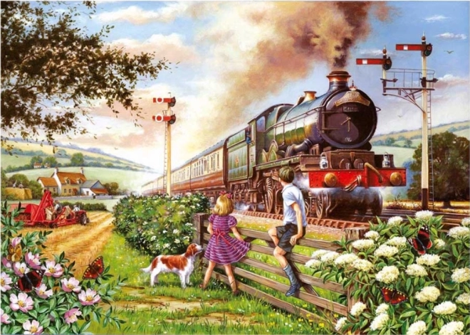 Puzzle HOP Copiii feroviarilor 500 piese