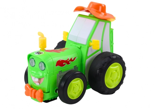 Tractor cu telecomandă și funcție de sărituri