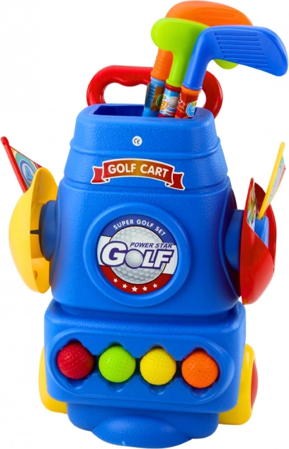 Set de golf pentru copii cu cărucior și accesorii