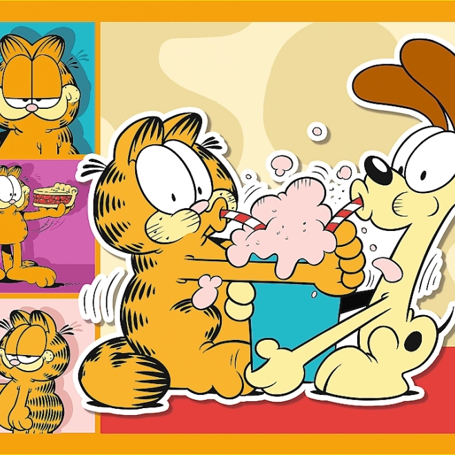 Puzzle TREFL Garfield iubește lasagna 4în1