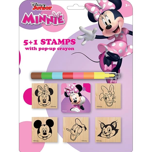 Set de ștampile cu Minnie și creion cerat