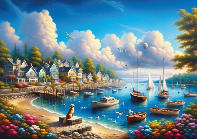 Puzzle Port plin de veliere 260 piese