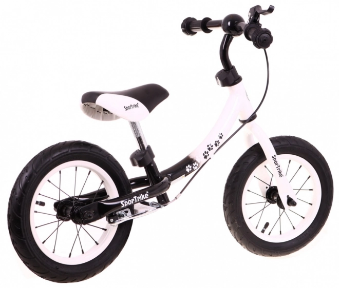 bicicletă fără pedale copii SporTrike Boomerang albă