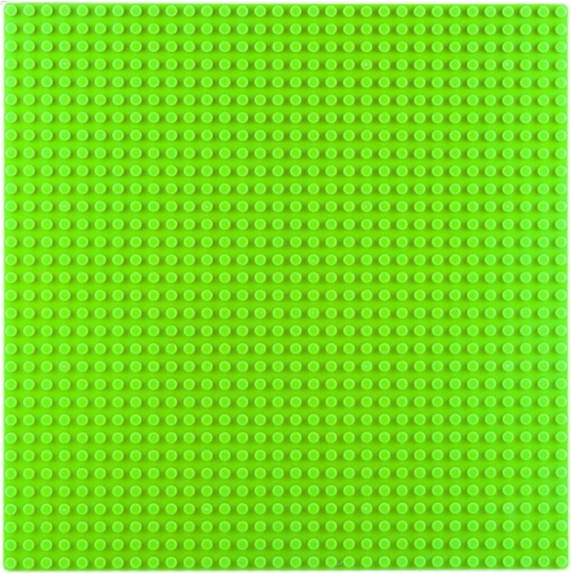 Placă de construcție pentru blocuri de construcție verde deschis 25,5x25,5 cm