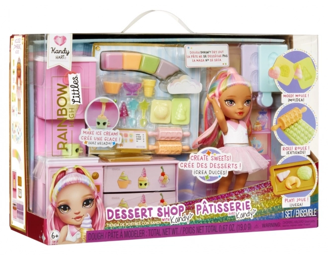 Rainbow High set cu micuța soră – cofetărie