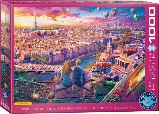 Puzzle Eurographics Acoperișurile Parisului 1000 piese