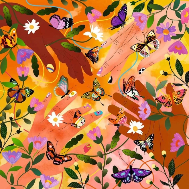 Puzzle pătrat Art & Soul: Festivalul florilor