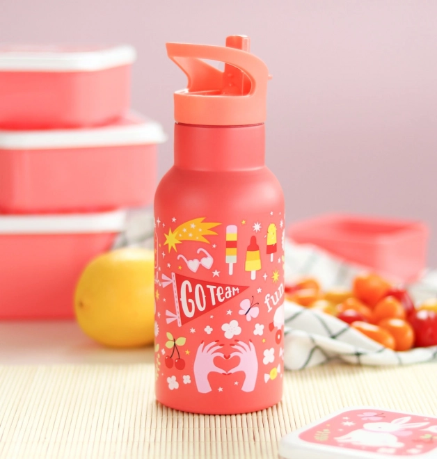 A Little Lovely Company Sticlă de băut din oțel inoxidabil 500 ml – Divertisment