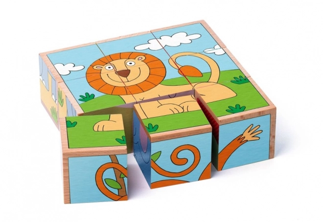 Cuburi puzzle animale exotice