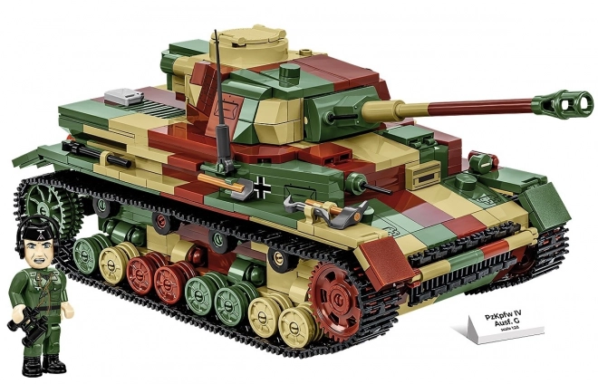 Tanc WWII PzKpfw IV Ausf.G - Set de construcție 1107 piese