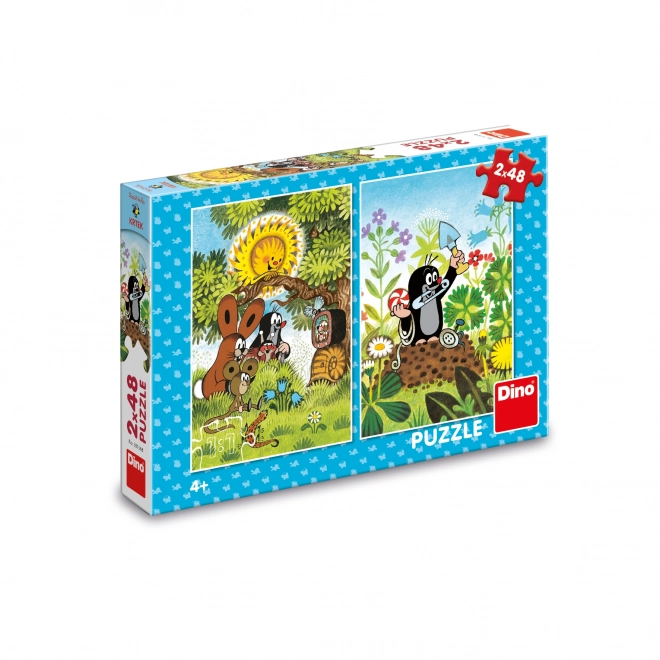 Puzzle Krteček și prietenii 2x48 piese