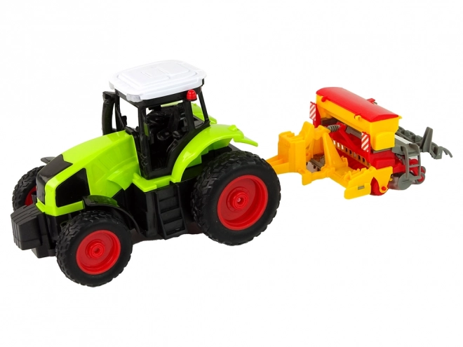 Tractor cu presă R/C 1:16 verde