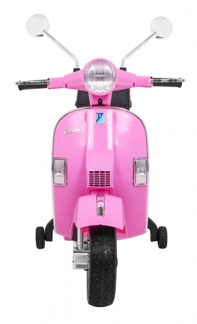Scuter electric Vespa pentru copii roz