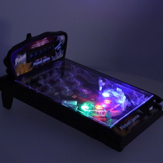 Flipper Pinball Negru Joc cu Lumini și Sunete Uimitoare
