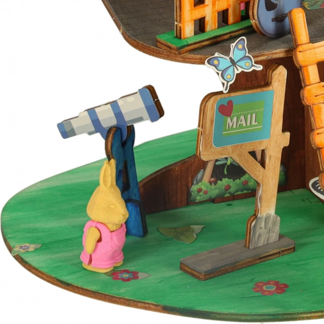 Set creativ de construit căsuță în copac cu accesorii