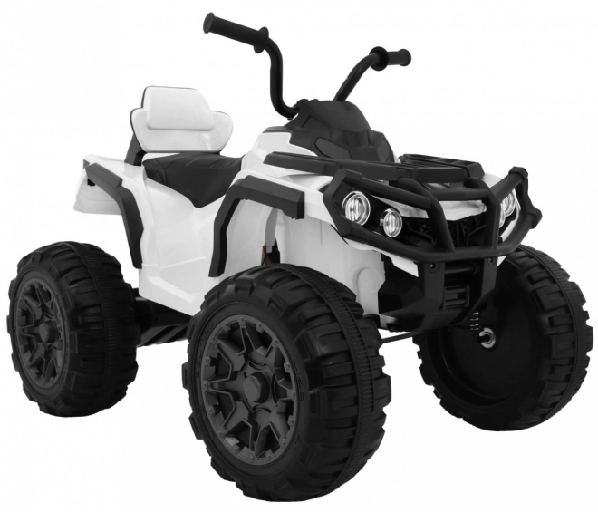 ATV Quad 2,4GHz pe baterie pentru copii Alb + Telecomandă + Roți EVA + Radio MP3 + Pornire gratuită