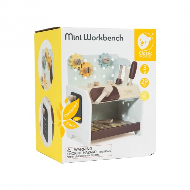 Banc de lucru din lemn pentru copii cu unelte Classic World