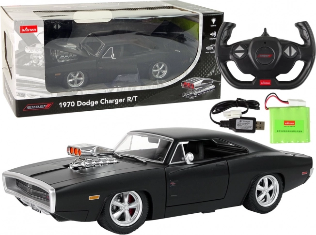 Mașină teleghidată Dodge Charger 1:16 negru