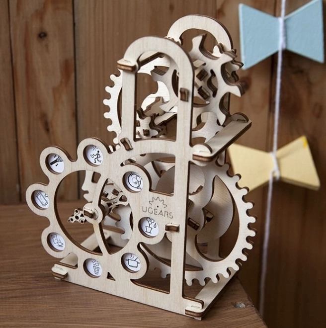 Puzzle mecanic din lemn 3D Dynamometr Ugears