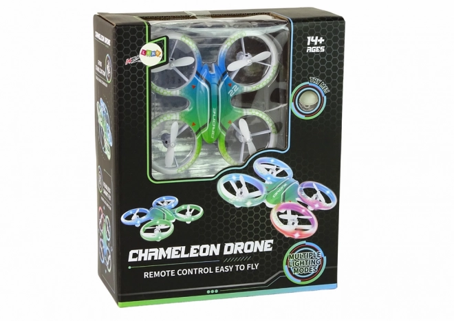 Dron cu lumini colorat