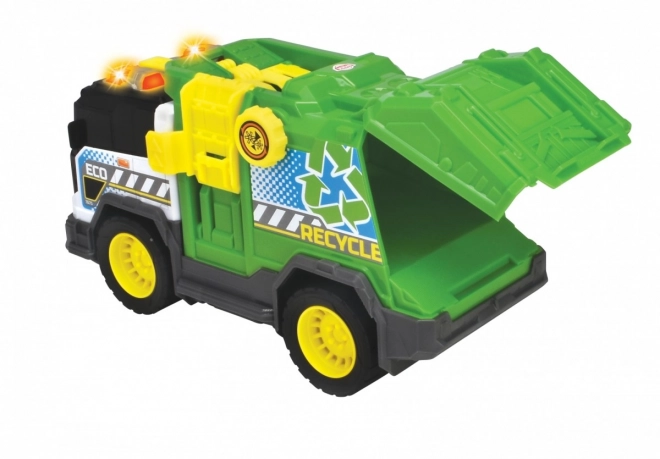 Camion de gunoi verde 30 cm