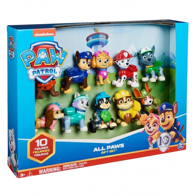 Set figurine Patrula Cățelușilor - Toți Cățelușii la Bord