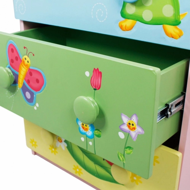 Comodă cu sertare Grădina Magică pentru copii