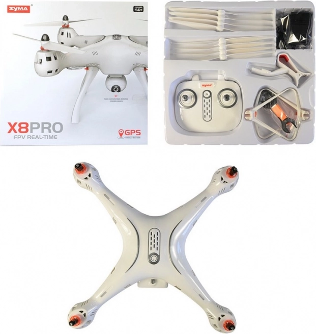 Dron controlat de la distanță Syma, alb