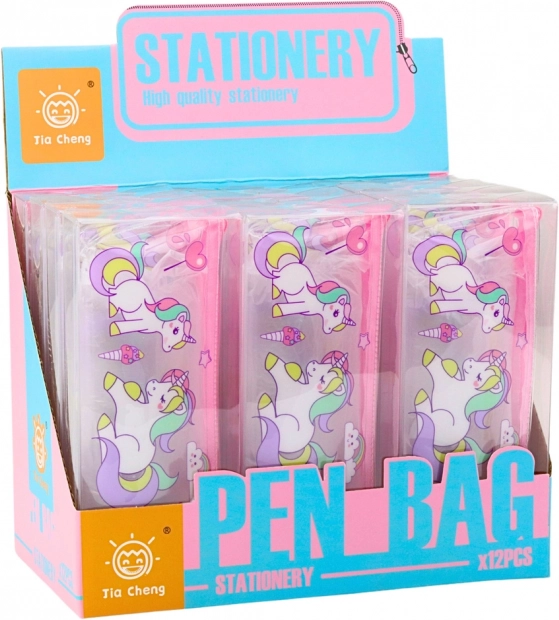 Penar transparent pentru scoala Unicorni
