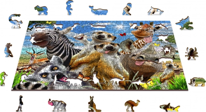 Puzzle lemn Vino în Africa