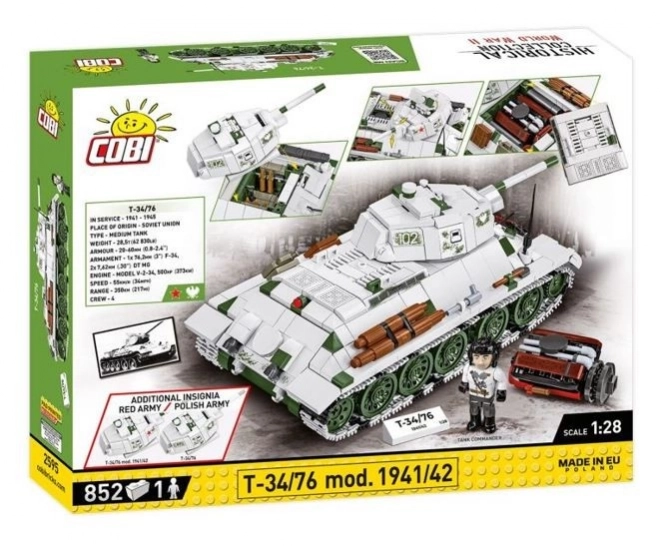 Set de construcție tanc T34-76 model 1941-42, 852 piese