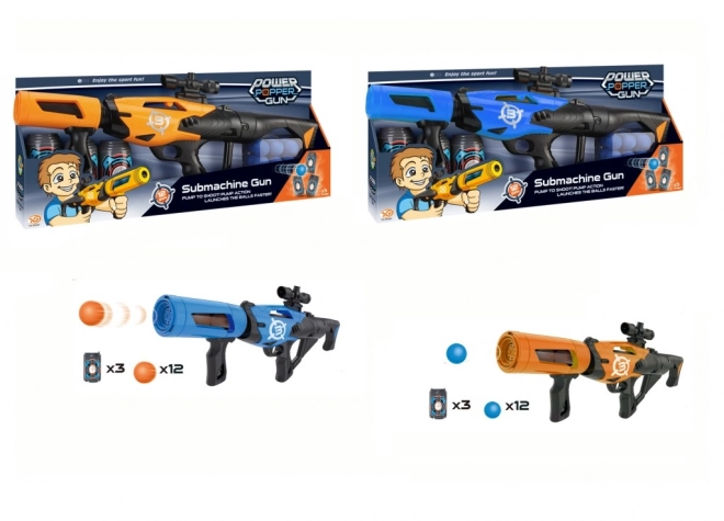 Pistolă cu mingi din spumă 52 cm