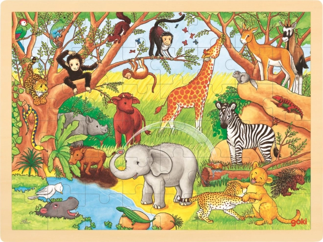 Puzzle din lemn Africa