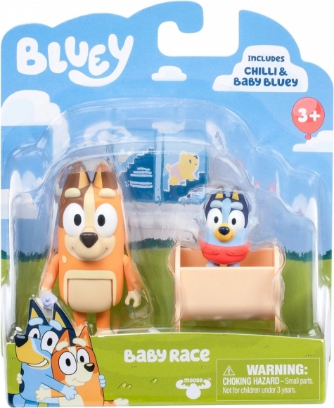Set figurine Bluey 2 buc Baby Bluey și Chilli
